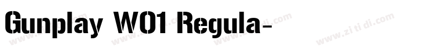 Gunplay W01 Regula字体转换